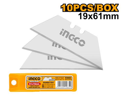 HUKB61001 - INGCO SET DE 10 LAMES DE COUTEAUX SK5 NR AU MAROC [HUKB61001] — lame accessoire INGCO — Maroc —