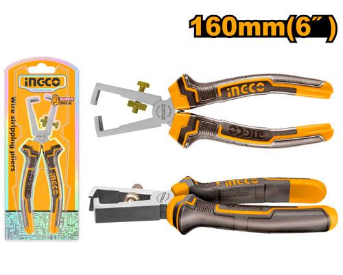 HWSP08168 - INGCO PINCE A DENUDER 160MM 6'' AU MAROC [HWSP08168] — outil INGCO — Maroc —
