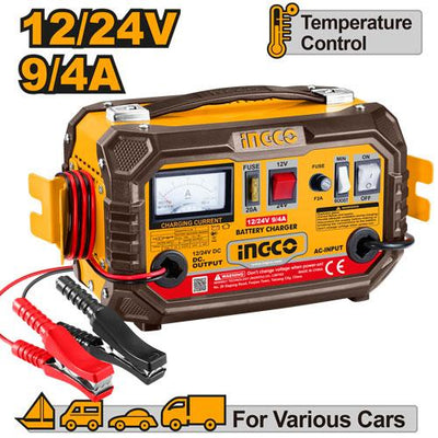 INGCO CHARGEUR A BATTERIE 12V/24V AU MAROC [ING-CB1601]