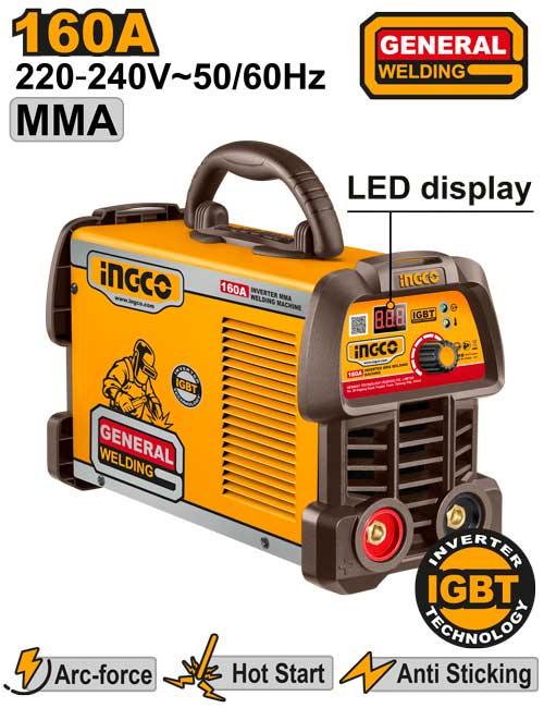 ING-MMA16059 - INGCO POSTE A SOUDER MMA INVERTER 160A AU MAROC [ING-MMA16059] — outil INGCO — Maroc —