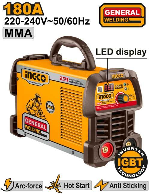 ING-MMA18059 - INGCO POSTE A SOUDER 180A ONDULEUR MMA AU MAROC [ING-MMA18059] — outil INGCO — Maroc —