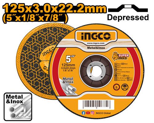 MCD301251 - INGCO DISQUE ABRASIF 125*3*22,3 AU MAROC [MCD301251] — disque accessoire INGCO — Maroc —