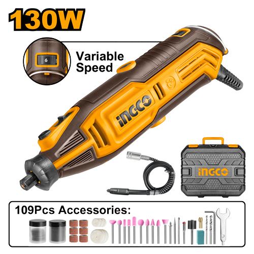 MG13328 - INGCO MINI PERCEUSE + 109 ACCESSOIRES EN COFFRET 130W AU MAROC [MG13328] — perceuse visseuse INGCO — Maroc —