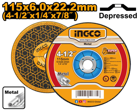 MGD601151 - INGCO DISQUE A MEULER 115MM AU MAROC [MGD601151] — disque accessoire INGCO — Maroc —
