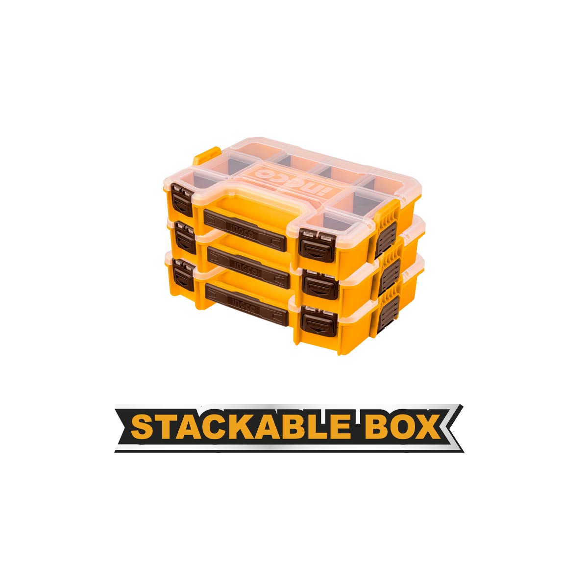 PBX1211 - INGCO BOITE DE RANGEMENT PLASTIQUE 12" NR AU MAROC [PBX1211] — outil INGCO — Maroc — — vue 2