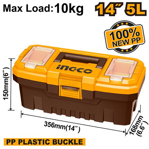 PBX1401 - INGCO BOITE A OUTILS EN PLASTIQUE PVC 14'' AU MAROC [PBX1401] — outil INGCO — Maroc —