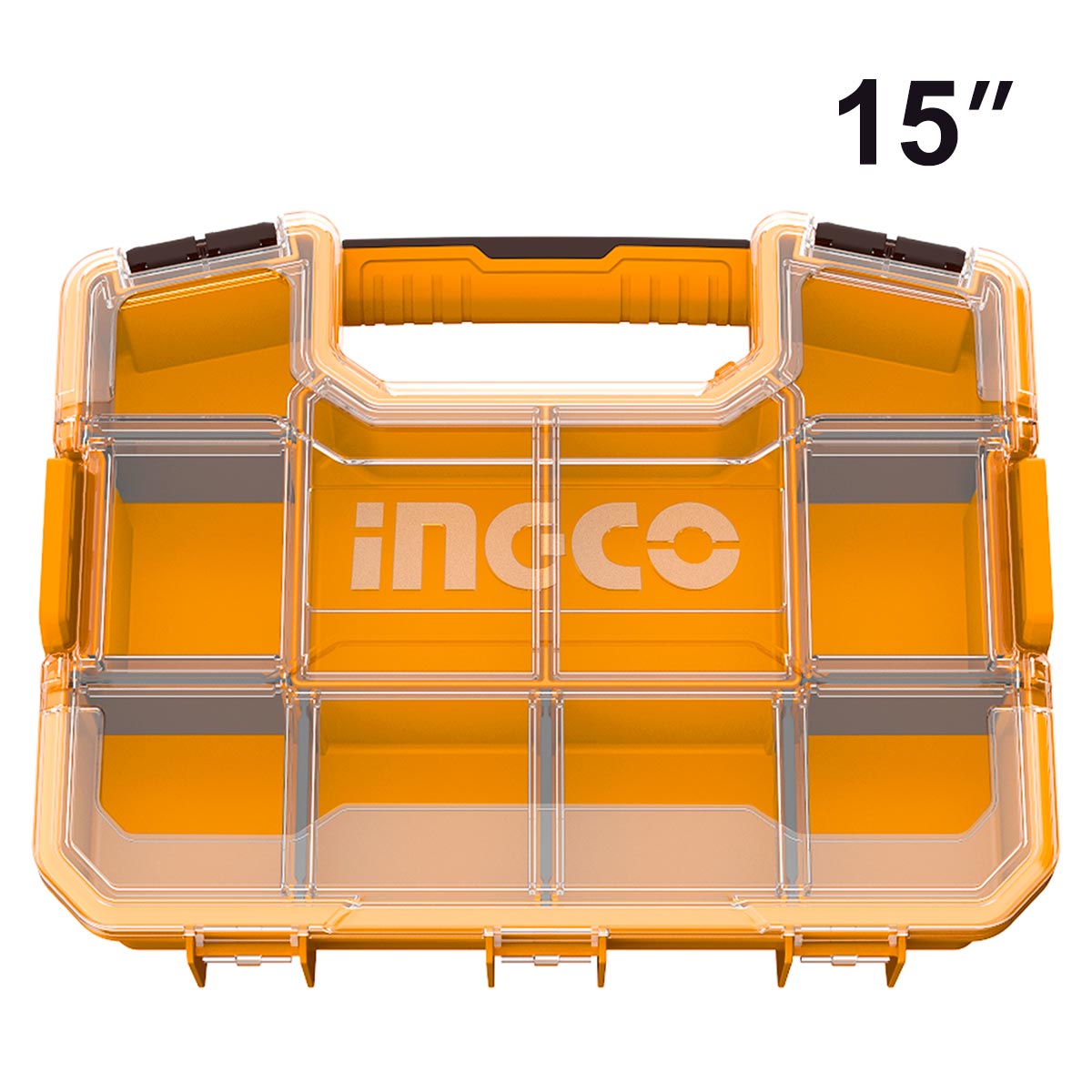 PBX1511 - INGCO BOITE DE RANGEMENT PLASTIQUE 15" NR AU MAROC [PBX1511] — outil INGCO — Maroc — — vue principale