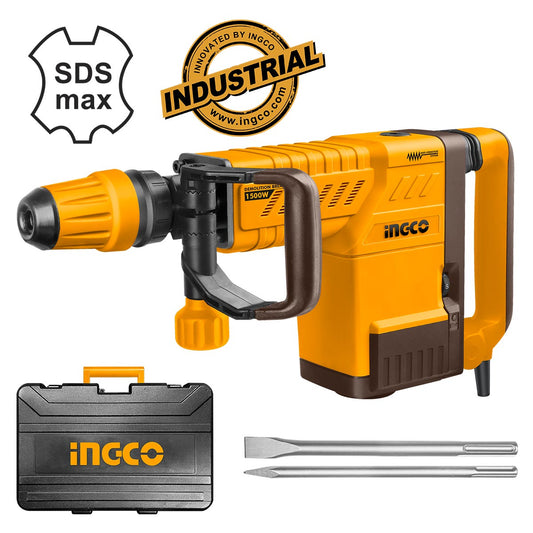 PDB15006 - INGCO MARTEAU BURINEUR 10KG 1500W + 2 BURINS AU MAROC [PDB15006] — perforateur INGCO — Maroc — — vue principale