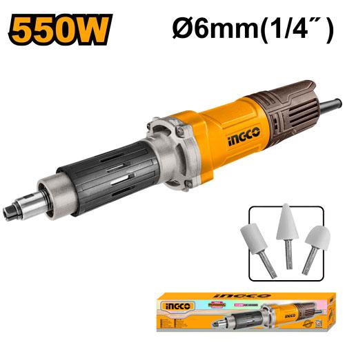 PDG5501 - INGCO MEULEUSE DROITE 6MM 550W + 3 ACCESSOIRES AU MAROC [PDG5501] — meuleuse INGCO — Maroc —
