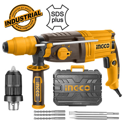 INGCO MARTEAU PERFORATEUR 28MM 950W + MANDRIN 13MM NR AU MAROC [RGH9528-2]