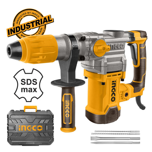 RH1600388 - INGCO MARTEAU PERFORATEUR SDS MAX 1600W 38MM + 4 FORETS AU MAROC [RH1600388] — perforateur INGCO — Maroc — — vue principale