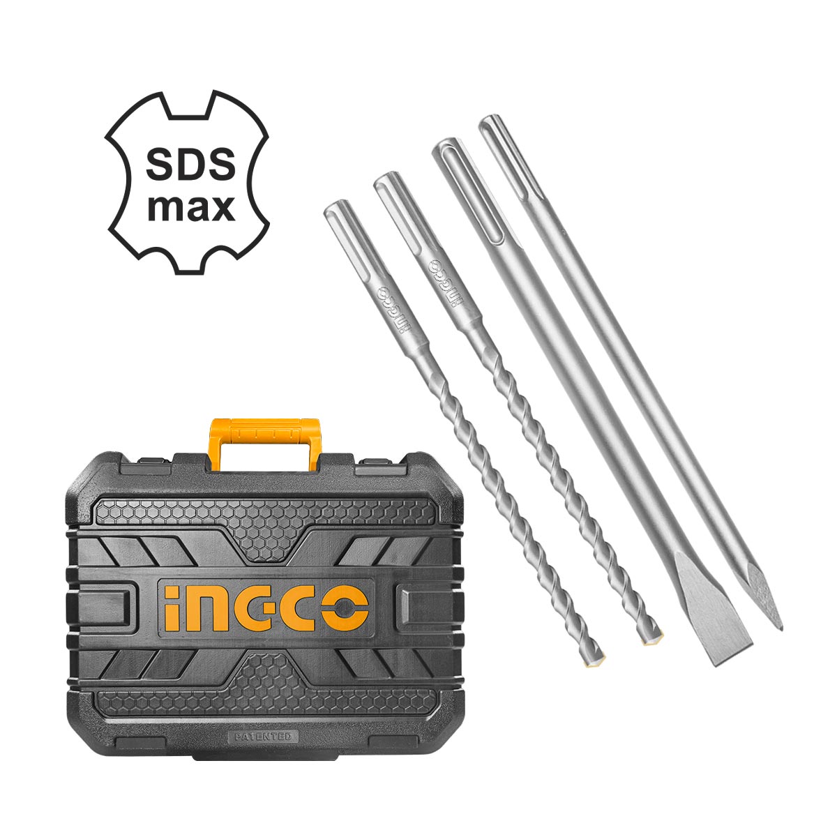 RH1600388 - INGCO MARTEAU PERFORATEUR SDS MAX 1600W 38MM + 4 FORETS AU MAROC [RH1600388] — perforateur INGCO — Maroc — — vue 2