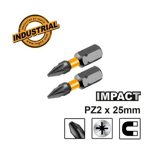 SDBIM71PZ225 - INGCO JEU DE 2 EMBOUTS DE TOURNEVIS PZ2X25MM INGCO AU MAROC [SDBIM71PZ225] — tournevis INGCO — Maroc — — vue principale