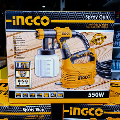 SPG5008 - INGCO PISTOLET A PEINTURE 550W BAC EN PLASTIQUE AU MAROC [SPG5008] — outil INGCO — Maroc — — vue 4