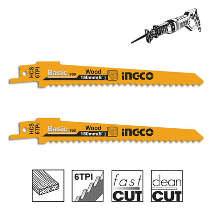 SSB644D - INGCO LAMES SCIE SABRE POUR BOIS 2PCS AU MAROC [SSB644D] — scie INGCO — Maroc — — vue principale
