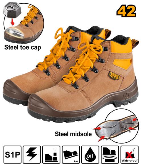 SSH02S1P.42 - INGCO "CHAUSSURES SÉCURITÉ TAILLE 42" [SSH02S1P.42] — équipement de sécurité INGCO — Maroc —
