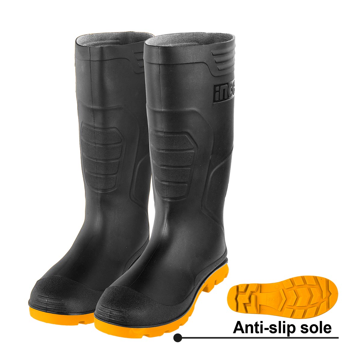 SSH092LYB.45 - INGCO BOTTES PVC NOIRES TAILLE45 AU MAROC [SSH092LYB.45] — outil INGCO — Maroc — — vue principale