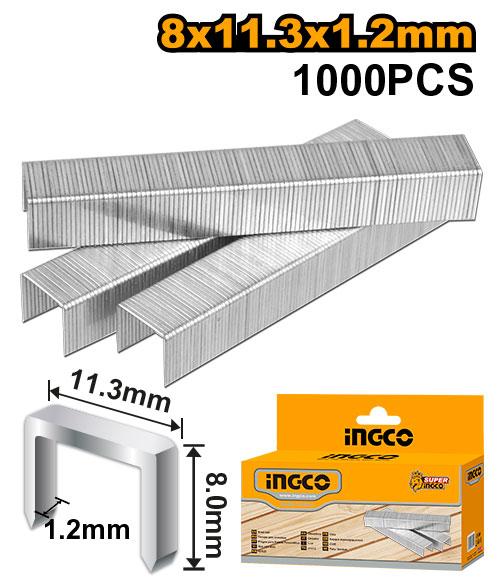 STS0208 - INGCO BOITE AGRAFE 1000PCS 8MM*1.2MM POUR HSG1405 AU MAROC [STS0208] — outil INGCO — Maroc —