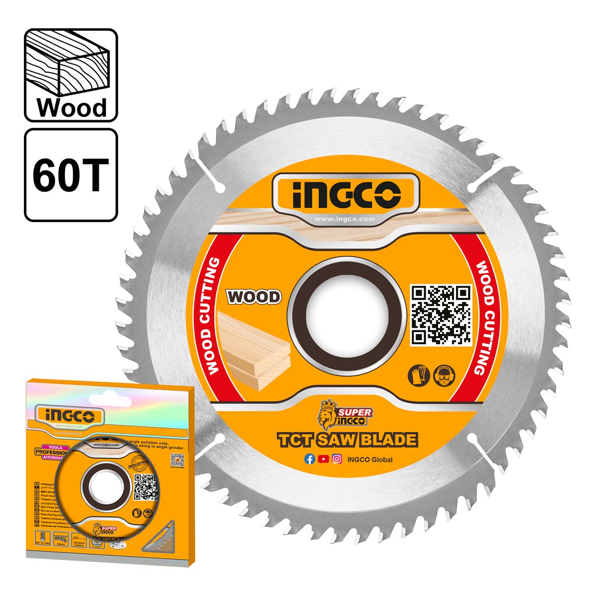 TSB125423 - INGCO LAME SCIE CIRCILAIRE BOIS 254MM 60 DENTS AU MAROC [TSB125423] — scie INGCO — Maroc — — vue 2
