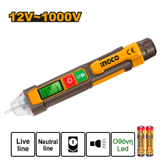 VD210003 - INGCO DETECTEUR DE TENSION AC DIGITAL 12V-1000V AU MAROC [VD210003] — outil INGCO — Maroc — — vue principale