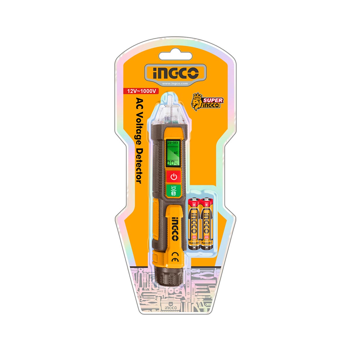 VD210003 - INGCO DETECTEUR DE TENSION AC DIGITAL 12V-1000V AU MAROC [VD210003] — outil INGCO — Maroc — — vue 3