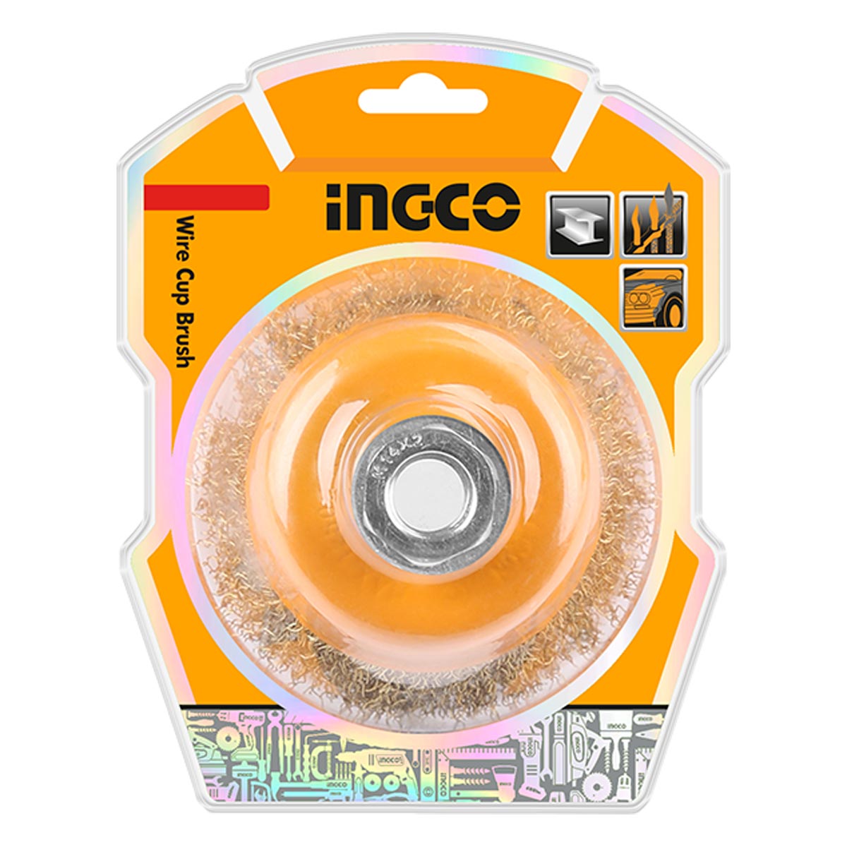 WB10751 - INGCO BROSSE METALLIQUE 75MM AU MAROC [WB10751] — outil INGCO — Maroc — — vue 2