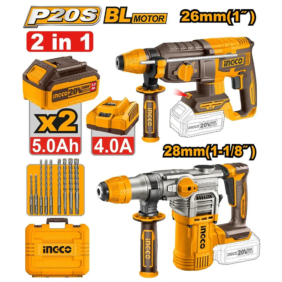 COSLI250462 - INGCO KIT COMBINÉ DE 2 PIÈCES AU MAROC [COSLI250462] — outil INGCO — Maroc —